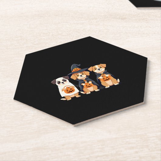 Golden Retriever Ghost Halloween Trick oder Treat  Untersetzer (angewinkelt)