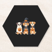 Golden Retriever Ghost Halloween Trick oder Treat  Untersetzer (Vorderseite)