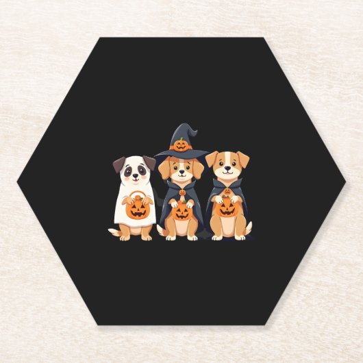 Golden Retriever Ghost Halloween Trick oder Treat  Untersetzer (Vorderseite)