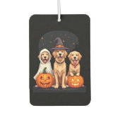 Golden Retriever Ghost Halloween Trick Or Treat Do Autolufterfrischer (Vorderseite)