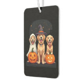 Golden Retriever Ghost Halloween Trick Or Treat Do Autolufterfrischer (Links)