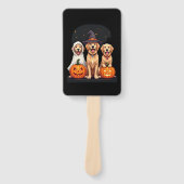 Golden Retriever Ghost Halloween Trick Or Treat Do Fächer (Vorderseite)