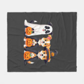 Golden Retriever Ghost Halloween Trick Or Treat Do Fleecedecke (Vorderseite (Horizontal))