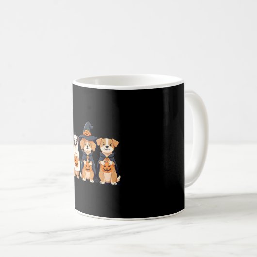 Golden Retriever Ghost Halloween Trick Or Treat Do Kaffeetasse (VorderseiteRechts)