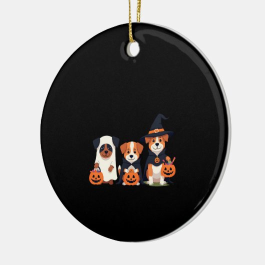 Golden Retriever Ghost Halloween Trick Or Treat Do Keramik Ornament (Links)