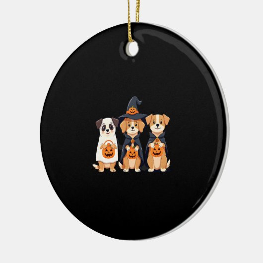 Golden Retriever Ghost Halloween Trick Or Treat Do Keramik Ornament (Links)