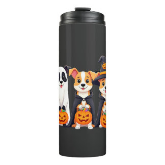 Golden Retriever Ghost Halloween Trick Or Treat Do Thermosbecher