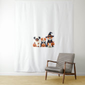 Golden Retriever Ghost Halloween Trick Or Treat Do Wandteppich (Beispiel)