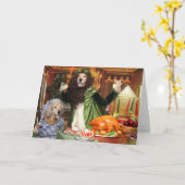 Golden Retriever Ghost of Christmas Present Karte (Gelbe Blume)