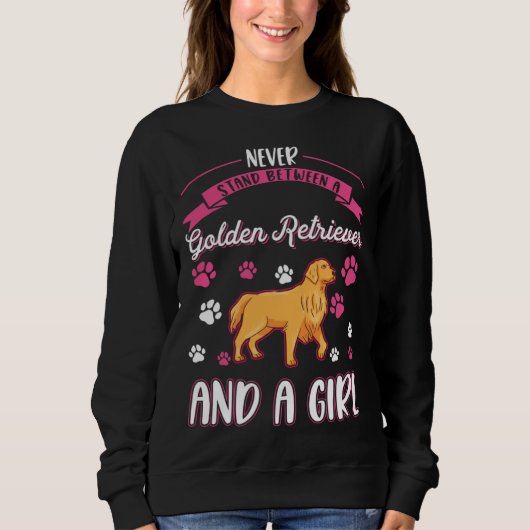 Golden Retriever Girl 2 Sweatshirt (Vorderseite)