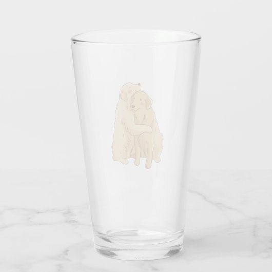 Golden Retriever Glas (Rückseite)