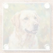 Golden Retriever Glass Coasters for Dog Lovers Glasuntersetzer (Rückseite)
