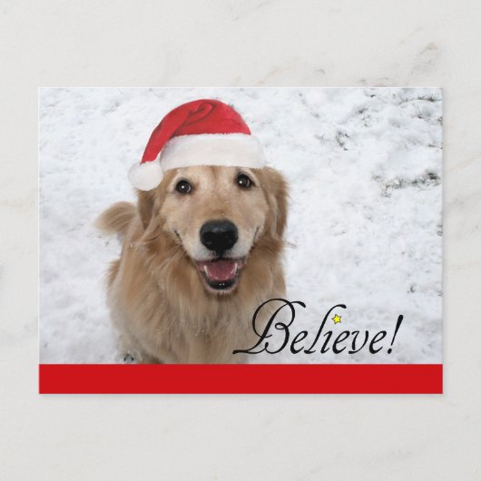 Golden Retriever Glaube Weihnachten (Vorderseite)