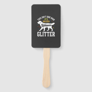 Golden Retriever Glitter-Hund-Haardesign Fächer