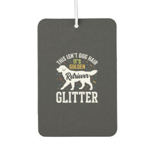 Golden Retriever Glitter Hundehaar Design Autolufterfrischer