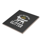 Golden Retriever Glitter Hundehaar Design Fliese (Seite)