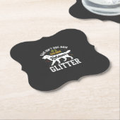 Golden Retriever Glitter Hundehaar Design Untersetzer (angewinkelt)