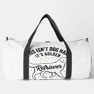 Golden Retriever Glitter Vintage Hundehaar-Shirt_1 Duffle Bag