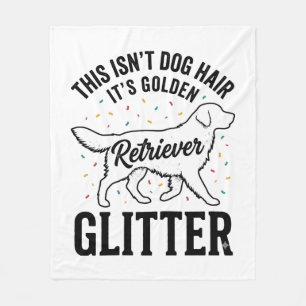 Golden Retriever Glitter Vintage Hundehaar-Shirt_1 Fleecedecke