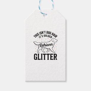 Golden Retriever Glitter Vintage Hundehaar-Shirt_1 Geschenkanhänger