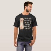 Golden Retriever Glitzer - Funny Dog Hair T-Shirt (Vorne ganz)