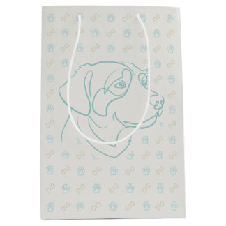 Golden Retriever Golden Muster Mittlere Geschenktüte