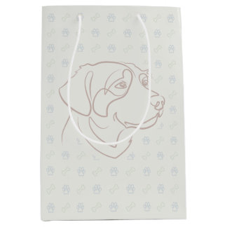 Golden Retriever Golden Muster Mittlere Geschenktüte