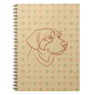 Golden Retriever Golden Muster Notizblock