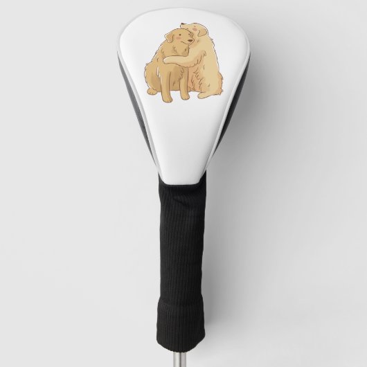 Golden Retriever Golf Headcover (Vorderseite)