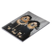 Golden retriever Goth Art Notizblock (Linke Seite)