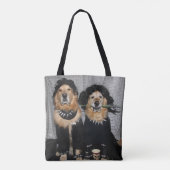 Golden retriever Goth Art Tasche (Rückseite)