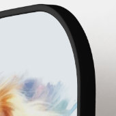 Golden Retriever Grace: Wasserfarben Pickleball Schläger (Linke Seite)