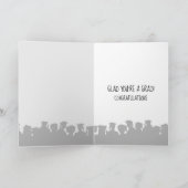 Golden Retriever Graduate mit schwarzer Spitze Karte (Innenseite)