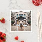 Golden Retriever Graduate Serviette (Beispiel)