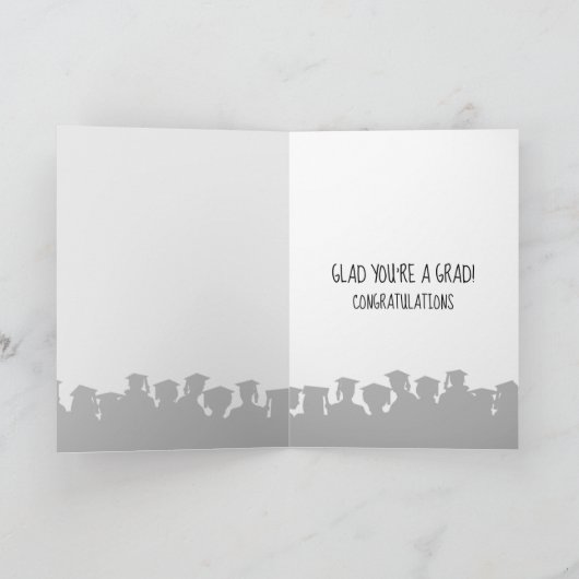 Golden Retriever Graduate with Red Cap Karte (Innenseite)