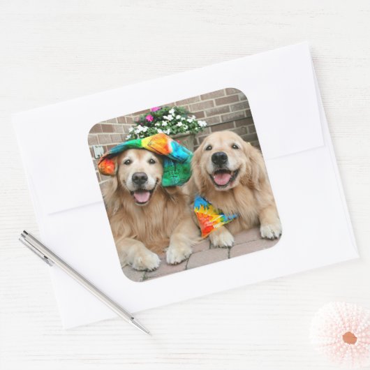Golden Retriever Groovy Stickers (Umschlag)
