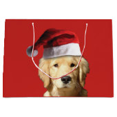 Golden Retriever Große Geschenktüte (Vorderseite)