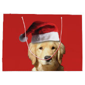 Golden Retriever Große Geschenktüte (Rückseite)