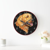 Golden retriever große wanduhr (Zuhause)
