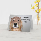 Golden Retriever Groundhop Day Card Karte (Gelbe Blume)