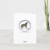 Golden Retriever Grußkarte Karte (Rückseite)