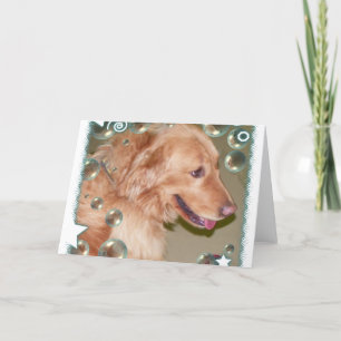 Golden Retriever Grußkarte Karte