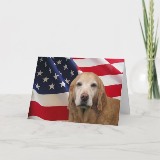 Golden Retriever Grußkarte Karte (Vorderseite)