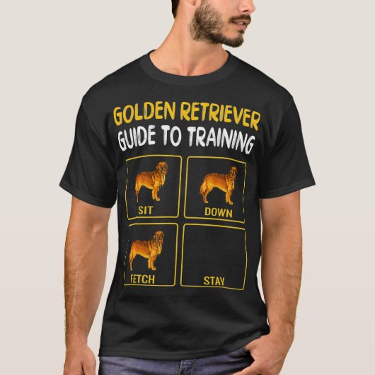 Golden Retriever Guide to Training Dog Obedience T-Shirt (Vorderseite)