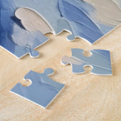 Golden Retriever Guiding Light in Snowy Forest Puzzle (Seite)