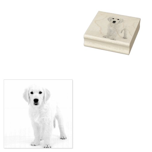 Golden Retriever Gummistempel (Stempel)