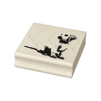 Golden Retriever Gummistempel