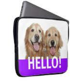 Golden retriever-hallo Laptop-Hülse Laptopschutzhülle (Vorne Rechts)