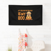 Golden Retriever Halloween Banner (Insitu)