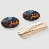 Golden Retriever Halloween Beängstigend Fächer (Non-assembled)